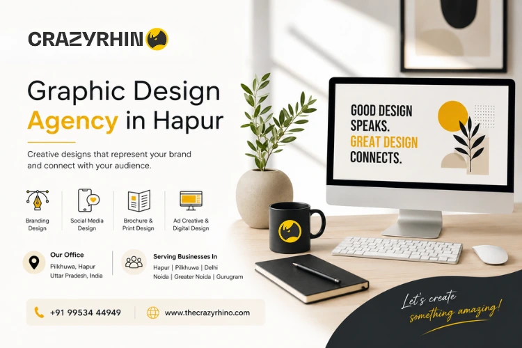 Graphic Design Agency in Hapur – The Crazy Rhino